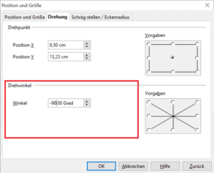 OpenOffice: Bild drehen