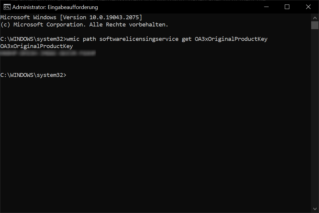 Windows Product Key auslesen