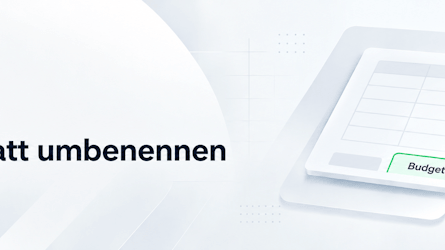 Excel: Tabellenblatt umbenennen