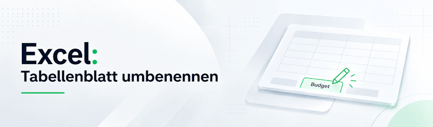 Excel: Tabellenblatt umbenennen